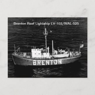 Cartões postais do Brenton Reef Lightship LV-102/W