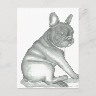 Cartões postais do Bulldog Francês