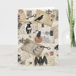 Cartões postais do Dia das Bruxas Modernos