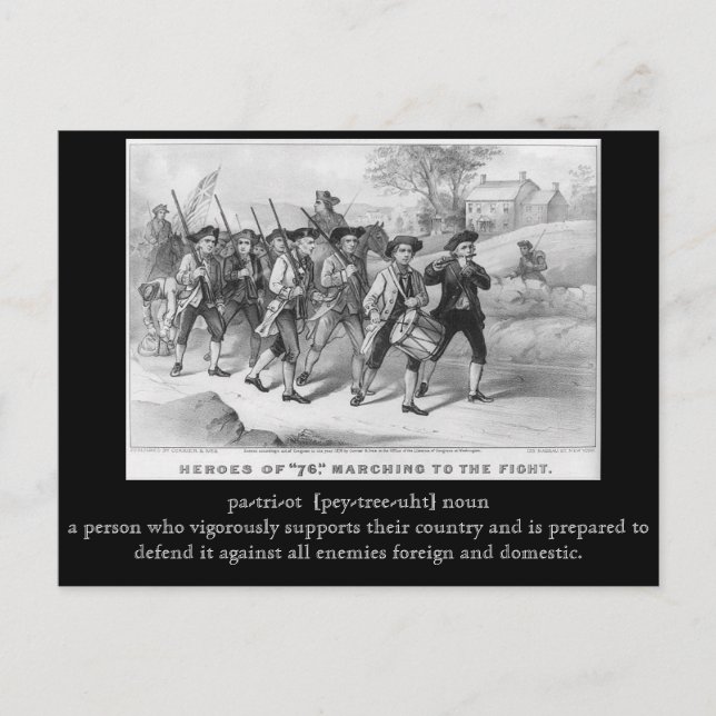 Cartões postais do dia de veterano (Frente)