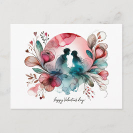 Cartões postais do Dia dos Namorados Felizes