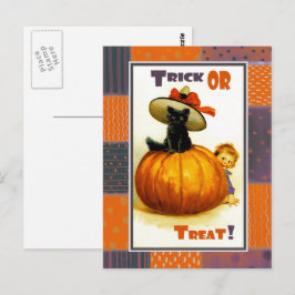 Cartões postais do Engraçado Vintage Kid Halloween