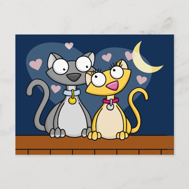 Cartões postais do Gatinho Love (Frente)