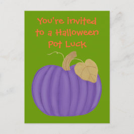 Cartões postais do jantar do Pumpkin Purple Hallow
