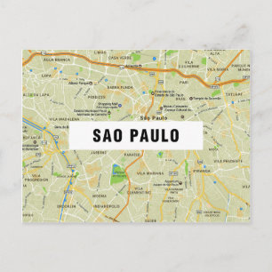 CARTÕES POSTAIS DO MAPA: São Paulo