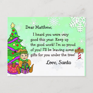 Cartões Postais do Papai Noel: Loira Fada de Natal