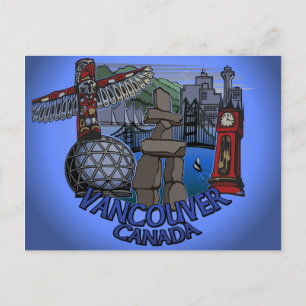 Cartões postais do Vancouver Souvenir Inukshuk - 
