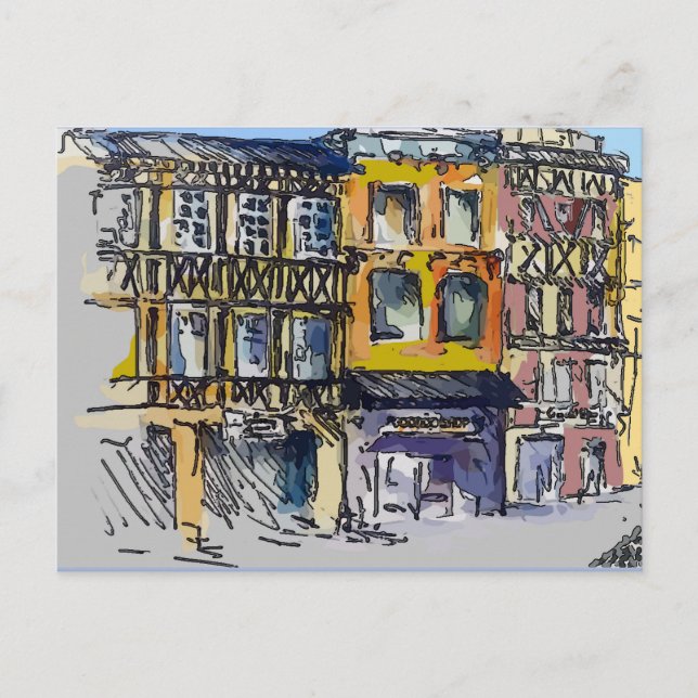 Cartões postais do Viagem Trimestre Francês (Frente)