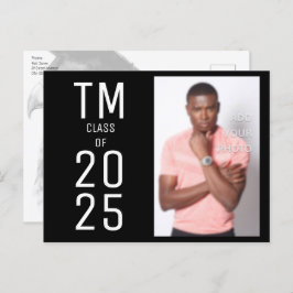 Cartões-postais especiais de convite para graduaçã