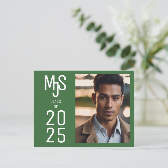 Cartões-postais especiais de convite para graduaçã (Em pé/Frente)