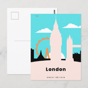 Cartões postais feitos à mão em Londres / Cartões 