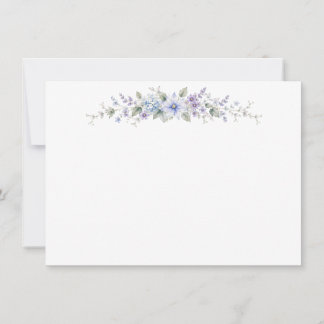Cartões Postais Flat Blue Wildflower