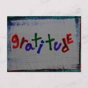 Cartões postais "gratidão"