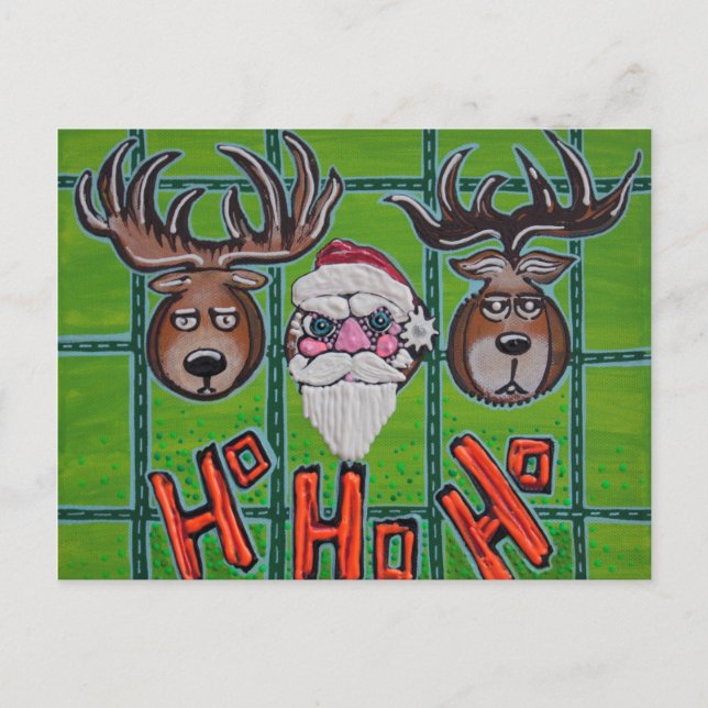 Cartões postais Ho Ho Ho (Frente)