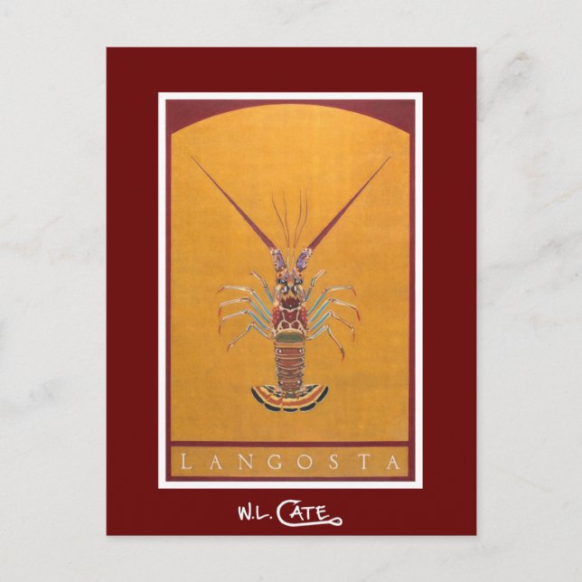 Cartões postais Langosta (Frente)