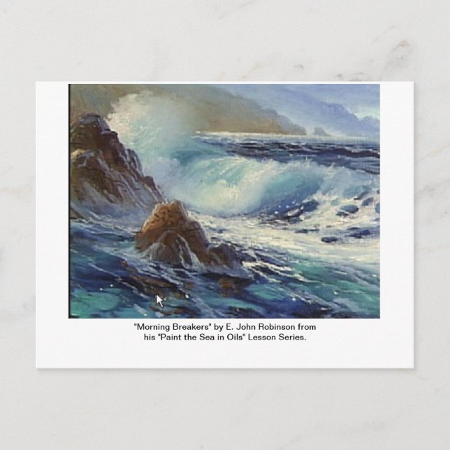 Cartões postais "Manhã Breakers" (Frente)