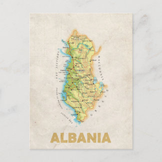 CARTÕES POSTAIS MAPA ♥ Albânia