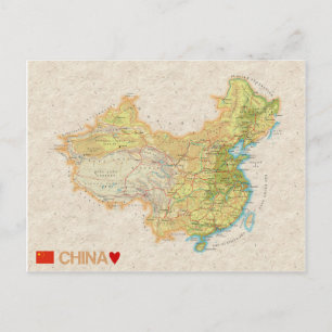 CARTÕES POSTAIS MAPA: China