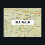 CARTÕES POSTAIS MAPA DA CIDADE: São Paulo<br><div class="desc">Mapa da cidade de São Paulo</div>
