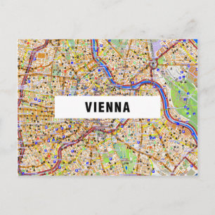 CARTÕES POSTAIS MAPA DA CIDADE: Viena