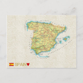 CARTÕES POSTAIS MAPA ♥ Espanha
