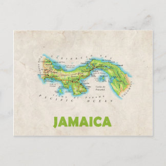 CARTÕES POSTAIS MAPA: Jamaica