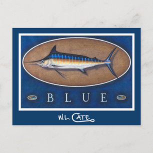 Cartões postais Marlin azuis