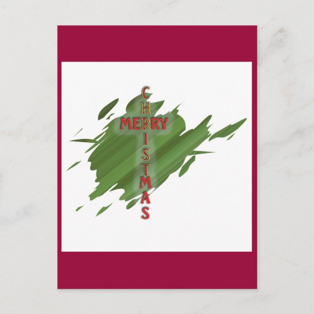 Cartões postais Merry CHRISTmas (Frente)