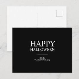 CARTÕES POSTAIS MINIMALISTAS DE FELIZ HALLOWEEN | 