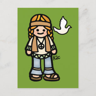 cartões postais para a paz.