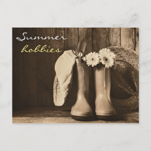 Cartões postais para ferramentas de jardinagem de