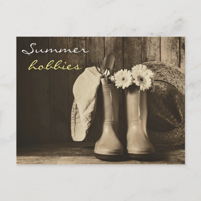 Cartões postais para ferramentas de jardinagem de  (Frente)