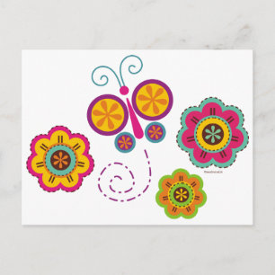 Cartões postais para jardim de borboletas