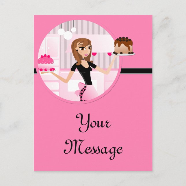 Cartões postais para padaria/padaria/pastelaria 5 (Frente)