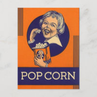 Cartões postais para PC Nostálgicos Vintage Popcor