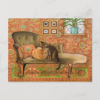 Cartões postais para pintura de gatos