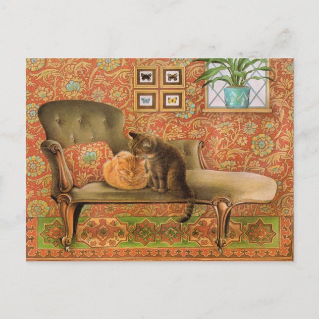 Cartões postais para pintura de gatos (Frente)