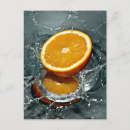 Cartões postais personalizados de abertura laranja