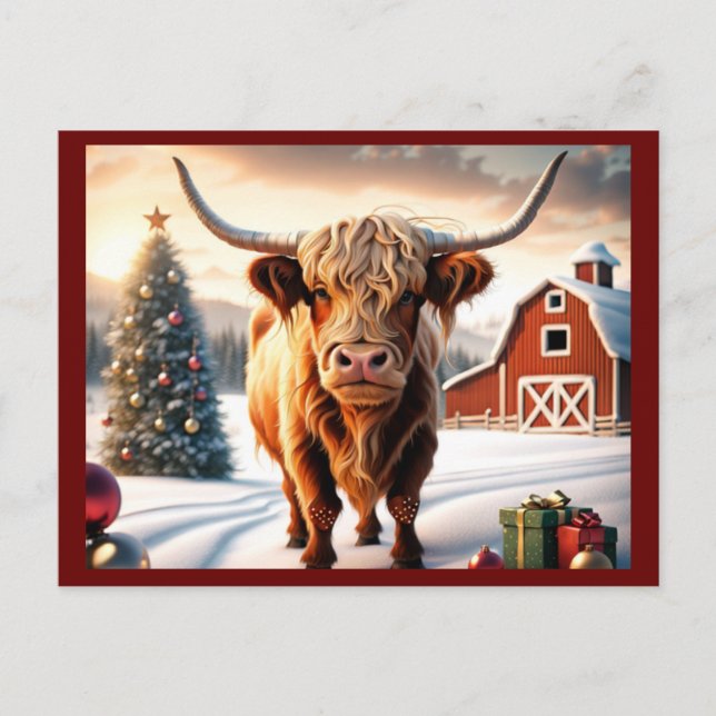 Cartões postais personalizados de saudação de Nata (Frente)