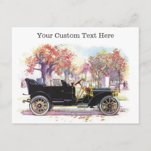 Cartões postais personalizados do carro vintage