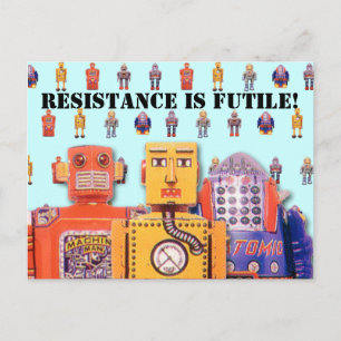 Cartões postais personalizados Toy Robot