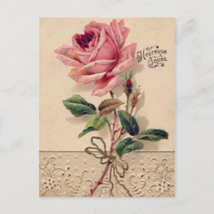 Cartões postais Rosa de Vintage