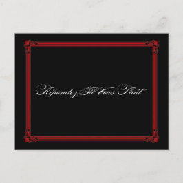 Cartões postais RSVP de Casamento de Estilo Poster