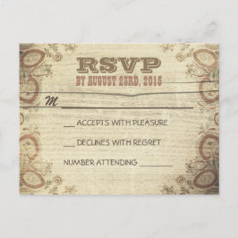 Cartões postais RSVP de Casamento Russo do País