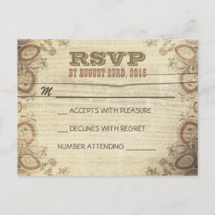 Cartões postais RSVP de Casamento Russo do País