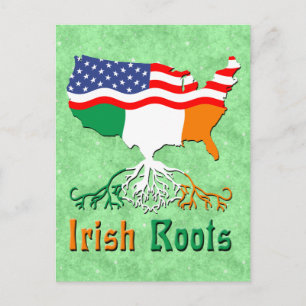 Cartões Postais sobre Raízes da Irlanda Americana