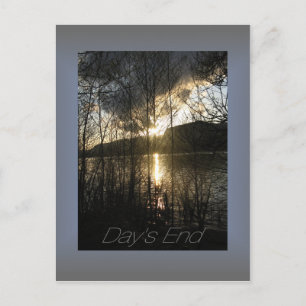 Cartões postais Sunset do Rio Columbia