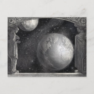 Cartões postais "Terra, Lua e Via Látea"