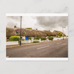Cartões postais "Thatered Cottages, Irlanda"