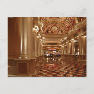 Cartões postais venezianos do Lobby de Las Vegas